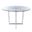 Legend 36 Inch Round Table In Clear and Chrome