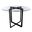 Legend 36 Inch Round Table In Clear and Matte Black