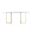 Legend 48x29 Rectangular Table In Clear and Matte Brushed Gold