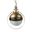 Leighton I 15 x 20 Inch Metal Spherical Pendant Light In Gold Toned