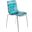 LeisureMod Astor Transparent Blue Polycarbonate Dining Chair