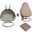 Beige Wicker Hanging 2 Person Egg Swing Chair With Outdoor Cover In Beige