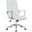 LeisureMod Benmar Home White Leather Office Chair