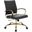 Leisuremod Benmar Leather Office Chair With Gold Frame