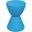 LeisureMod Boyd Blue Polypropylene Side Table