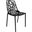 LeisureMod Devon Black Armless Chair