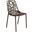 LeisureMod Devon Brown Armless Chair
