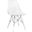 LeisureMod Dover Clear Molded Side Chair with Acrylic Base
