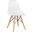 LeisureMod Dover Clear Molded Side Chair