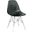 LeisureMod Dover Transparent Black Molded Acrylic Base Side Chair