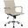 LeisureMod Harris Tan Leatherette Office Chair