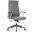 Leisuremod Hilton Modern High Back Leather Office Chair In Grey