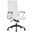 Leisuremod Hilton Modern High Back Leather Office Chair In White