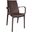 Kent Outdoor Dining Arm Chair in Brown