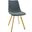 Leisuremod Markley Modern Leather Dining Chair With Gold Legs MCG18BU