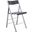 LeisureMod Menno Black Folding Chair