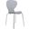 LeisureMod Oyster Black Transparent Side Chair