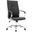 Leisuremod Sonora Modern High-Back Tall Adjustable Height Leather Conference Office Chair With Tilt And 360 Degree Swivel In Black
