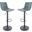 Leisuremod Tilbury Modern Peacock Adjustable Bar Stool Set Of 2 With Footrest And 360-Degree Swivel