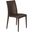 LeisureMod Weave Brown Mace Indoor Outdoor Dining Chair