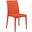 LeisureMod Weave Orange Mace Indoor Outdoor Dining Chair