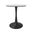 Leisyremod Bristol 27 Inch Round Dining Table In Black and White