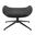 Lennart Ottoman In Black and Matte Black