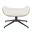 Lennart Ottoman In Ivory and Brown