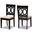 Lenoir Modern And Contemporary Sand Fabric Upholstered Espresso Brown Finished Wood 2-Piece Dining Chair Set