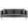Lenox Gray Velvet Modern Sofa with Brass Legs