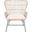 Lenu Rattan Accent Chair with Cushion in Grey