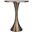 Lenuxe 24 Inch Metal Accent Table In Matte Golden Bronze