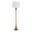 Lenuxe 65 Inch Metal Floor Lamp In Matte Golden Bronze and White