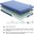 Leo 7 Inch Blue Twin Gel-Infused Memory Foam Mattress and Pillow Set