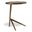 Leo Round End Table In Antique Brass