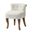 Lera Vanity Stool In Ivory