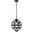 Levante 1 Light Pendant In Black LD7075D12BK