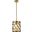 Levante 1 Light Pendant In Brass LD7073D9BR