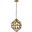 Levante 1 Light Pendant In Brass LD7075D12BR