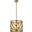 Levante 3 Lights Pendant In Brass
