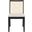 Levy Dining Chair Set of 2 in Black and Beige