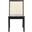 Levy Dining Chair Set of 2 in Black and Natural