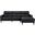 Lewes 2-Piece Sectional with Right Chaise In Black
