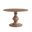 Lexi 46 Inch Round Pedestal Dining Table In Reclaimed Walnut