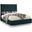 Lexi Velvet King Bed In Green
