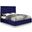 Lexi Velvet Queen Bed In Navy