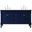 Lexington 60 Inch Double Bathroom Vanity In Blue