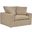 Liberty 51.5 Inch Upholstered Chair and a Half In Brown