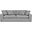 Liberty 96.5 Inch Upholstered Sofa In Gray