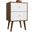 Liberty Mid-Century - Modern Nightstand 2.0 With 2 Full Extension Drawers In Rustic Brown And White